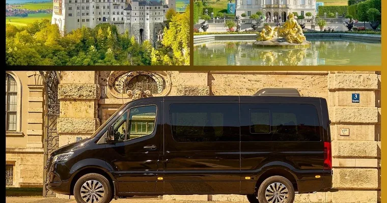 From Munich: Neuschwanstein & Linderhof Castle Day Tour, private, 8 people